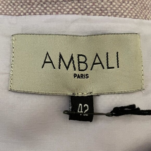 Ambali Paris Roughwood Charlotte A-Line Full Swing Skirt Wool Blend NWT Sz M(42) - Picture 5 of 9